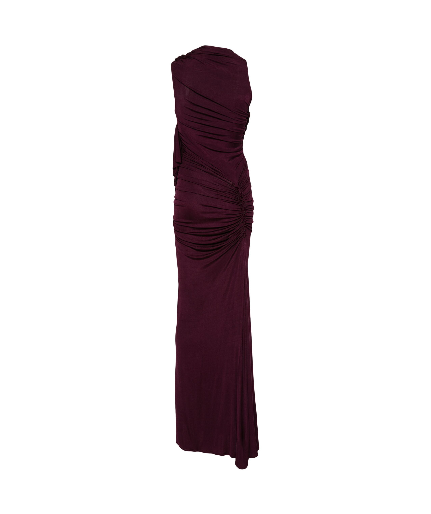 Atlein Draped Maxi Dress In Black