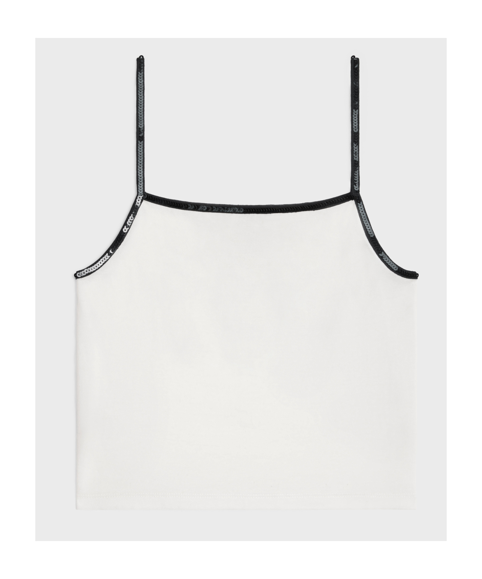 Celine Sequin Sling In White