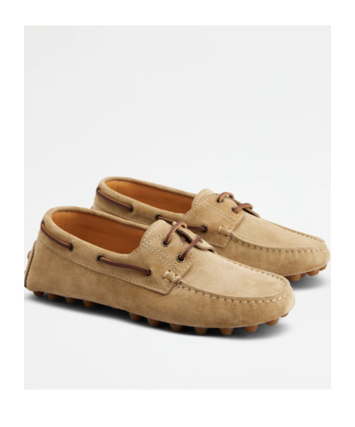 Tod's Round-head Flat Shoes In Nude
