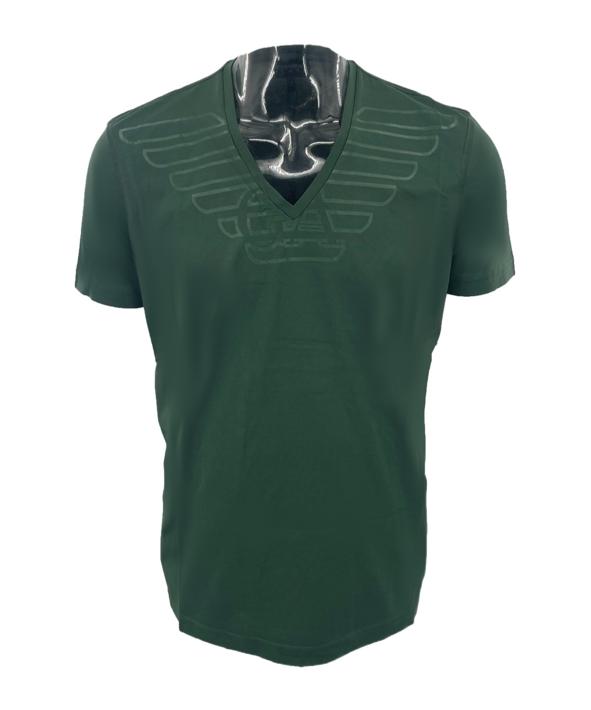 Emporio Armani Pattern Printed T-shirt In Green
