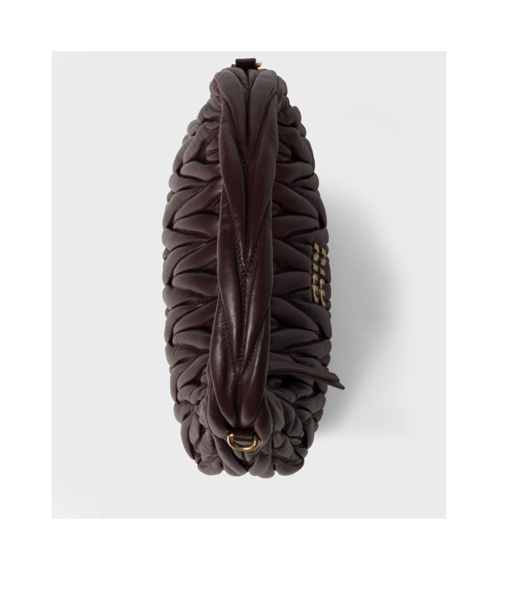 Miu Miu Wander Matelassé Nappa Leather Hobo Bag