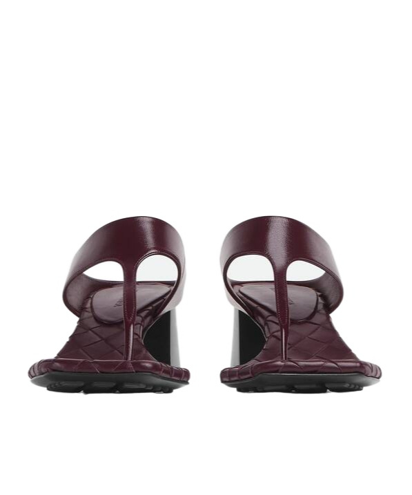 Bottega Veneta Square Toe Quilted Block Heel Sandals In Multicolor