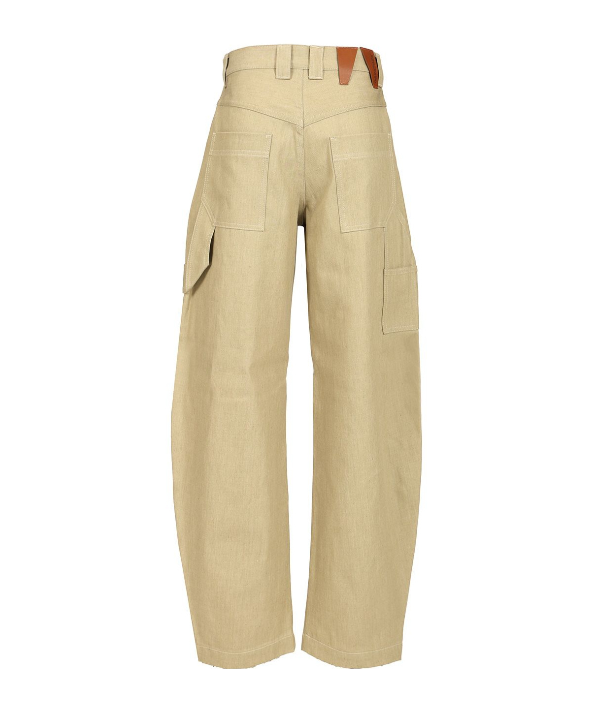Darkpark Audrey Pants In Beige Cotton In Nude