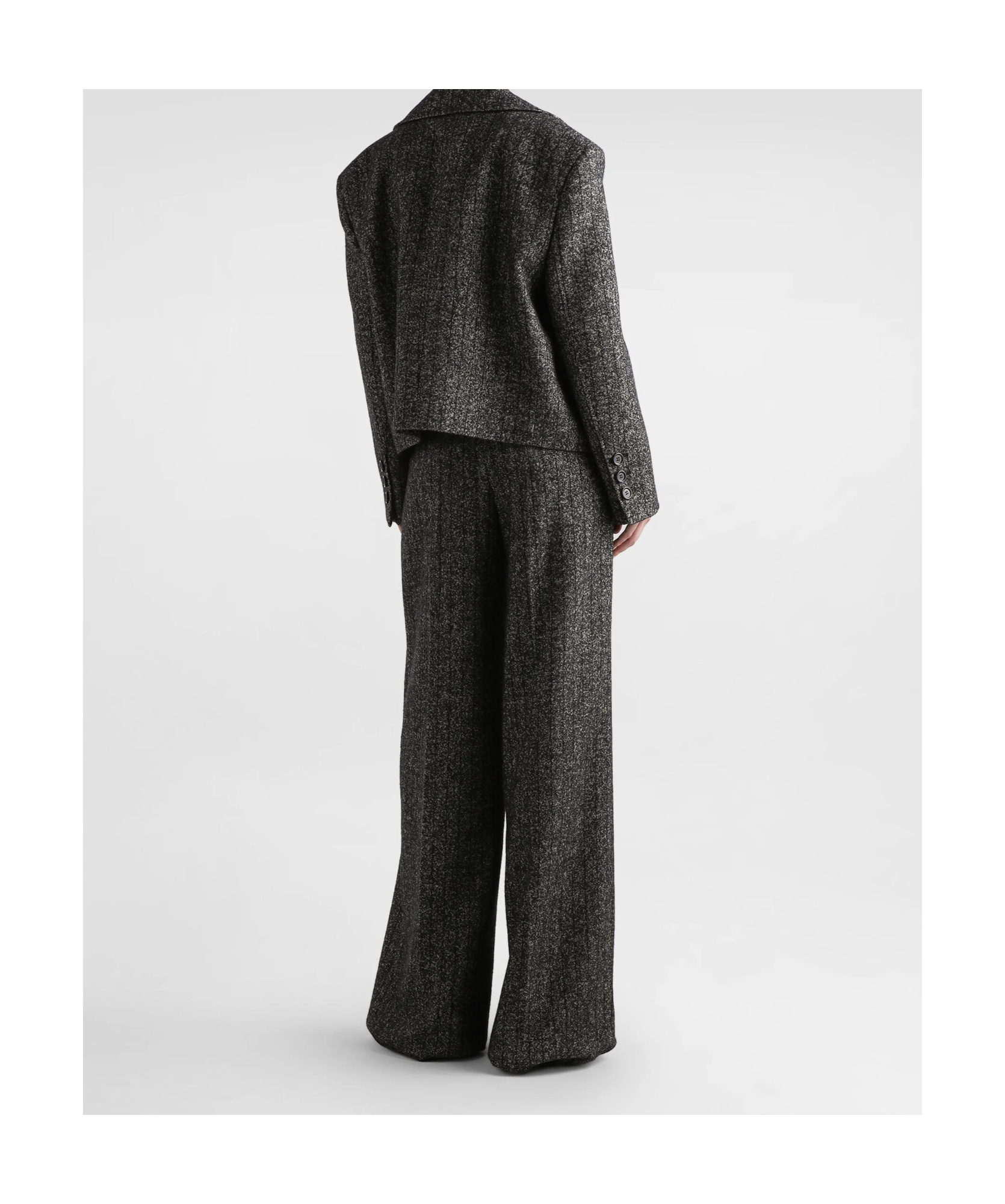 Dolce & Gabbana Belt Loops Slacks In Black