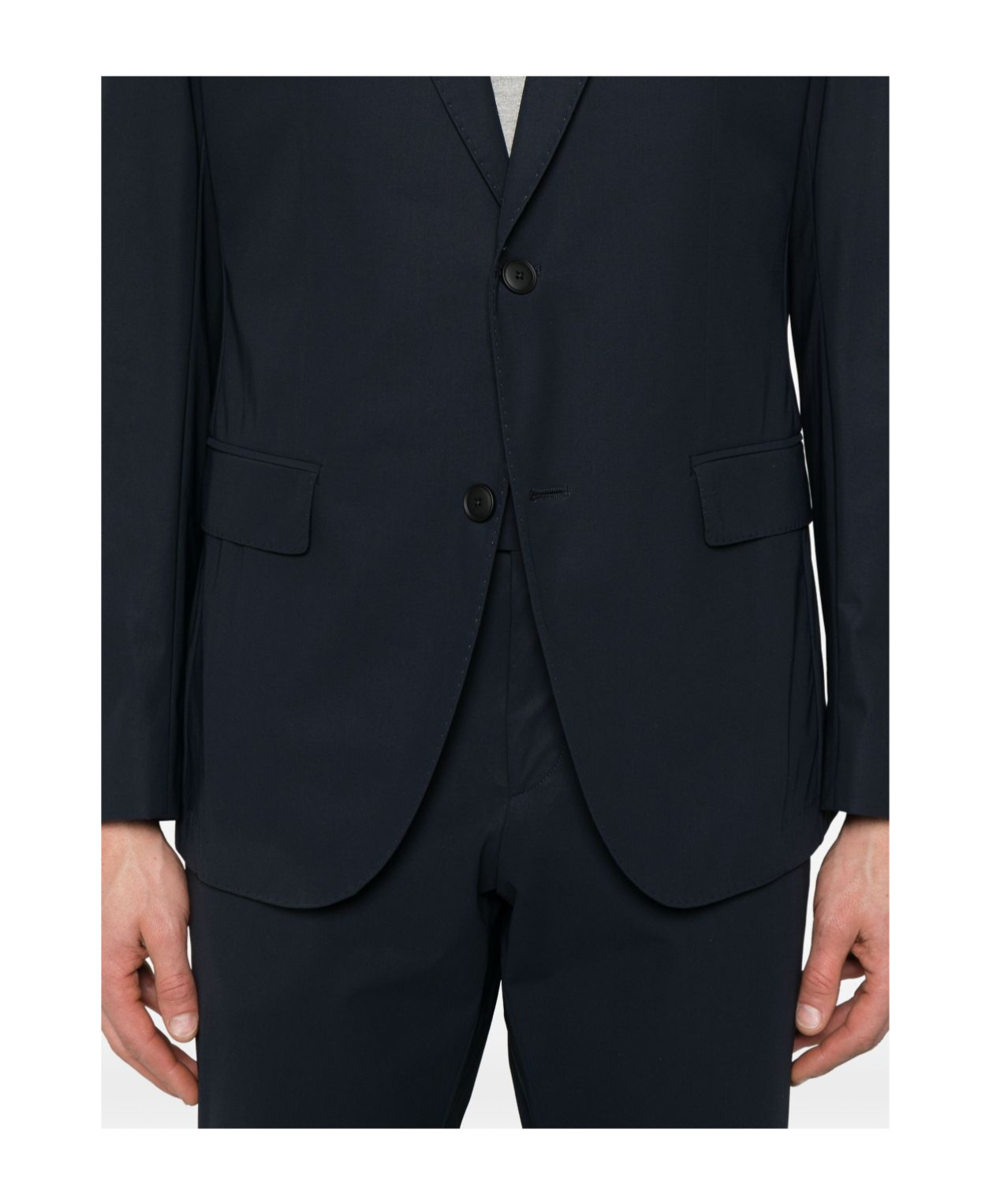 Hugo Boss Single-breasted Suit In Black