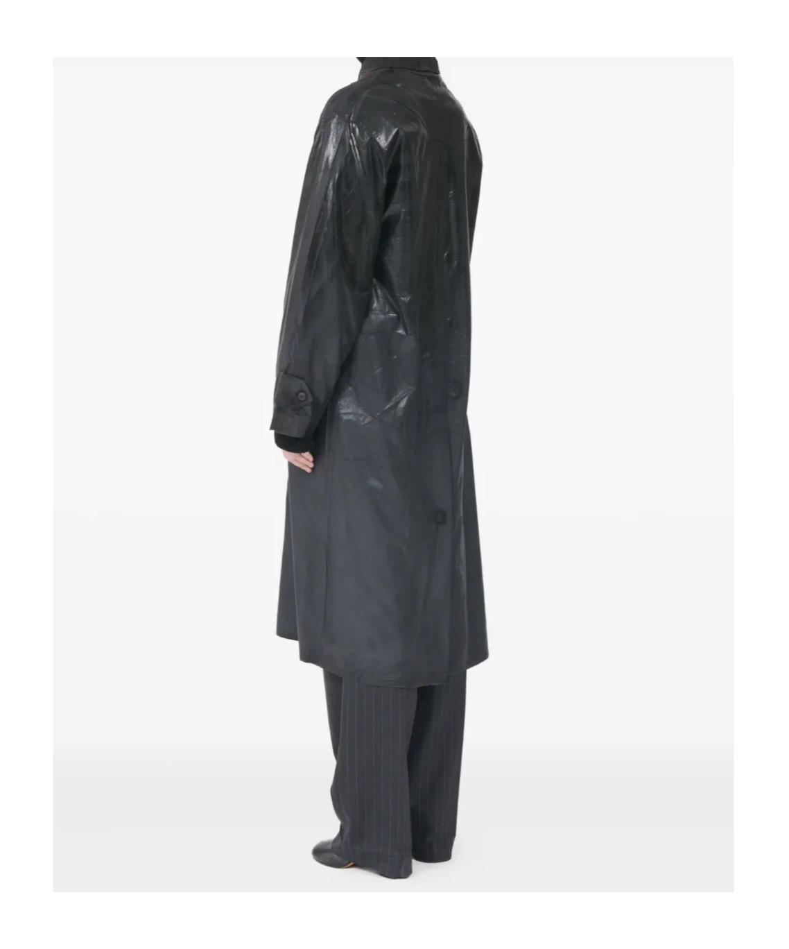 Maison Margiela Stylish Raincoat Flap Pockets In Black
