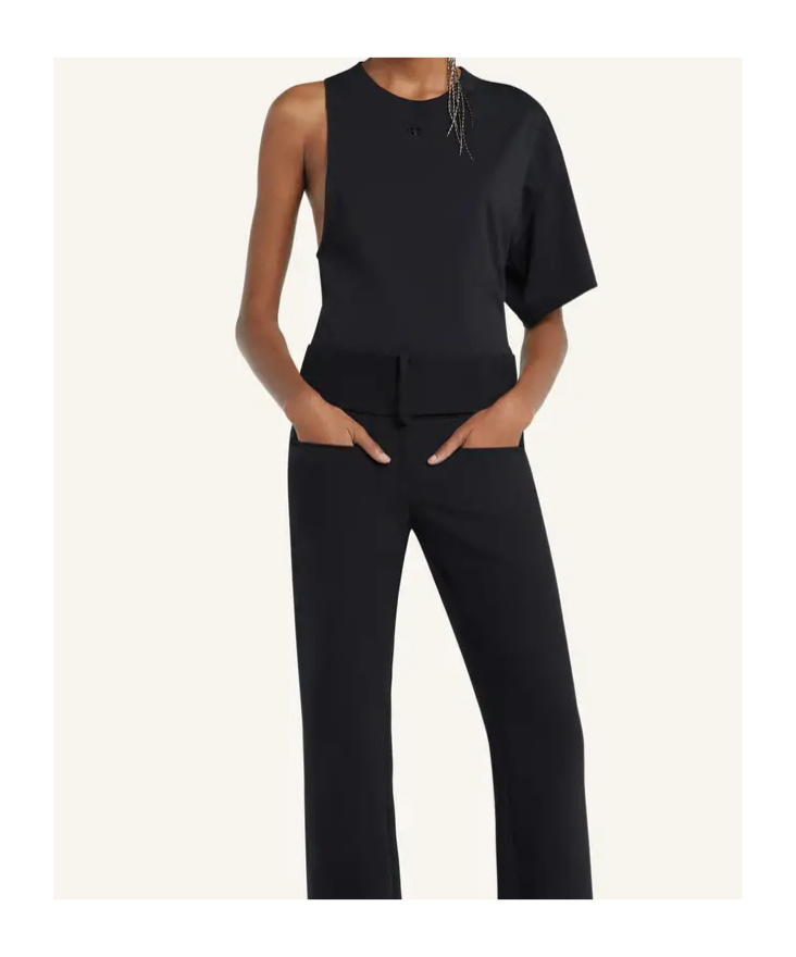 Shop Courrèges Scuba T-shirt In Black