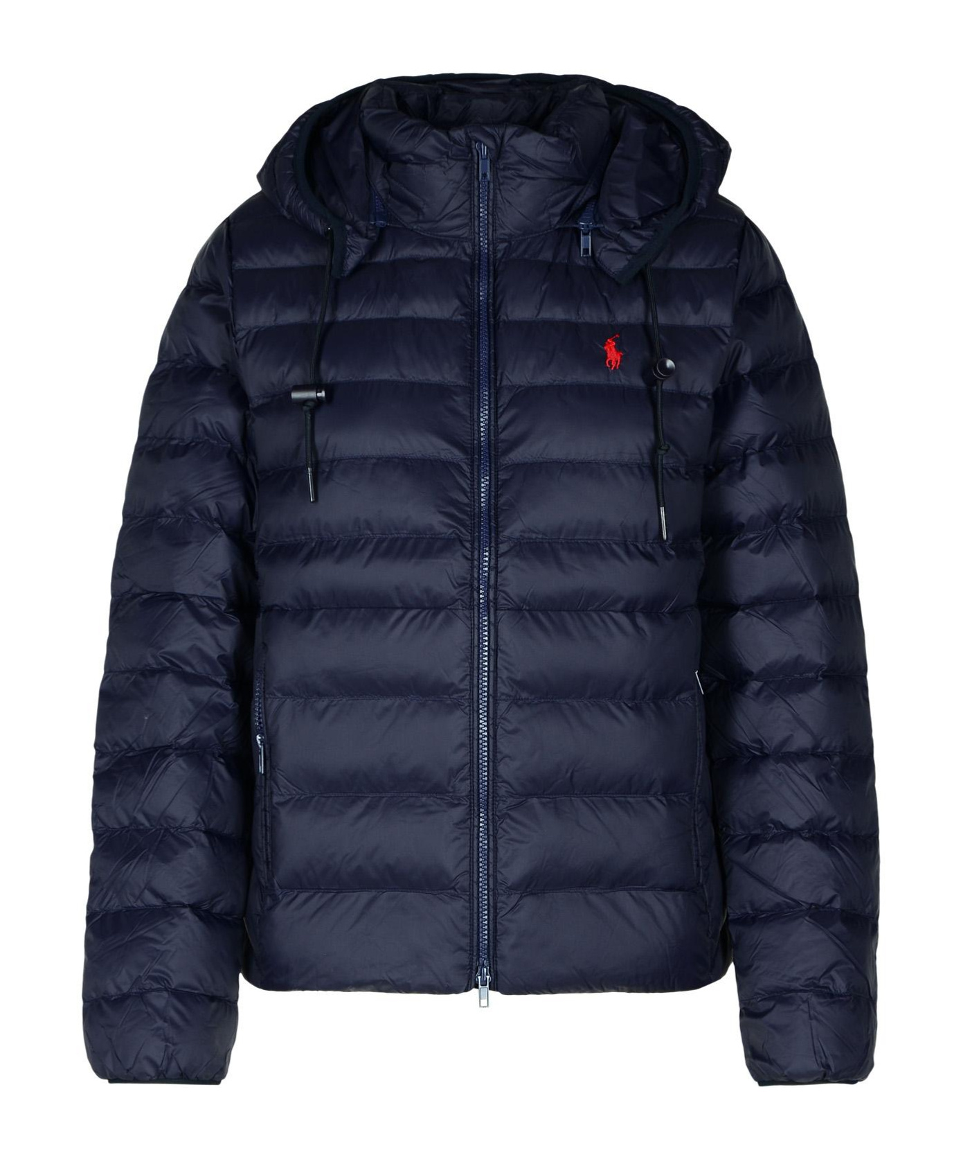 Polo Ralph Lauren Water-resistant Packable Puff Hooded Jacket In Black