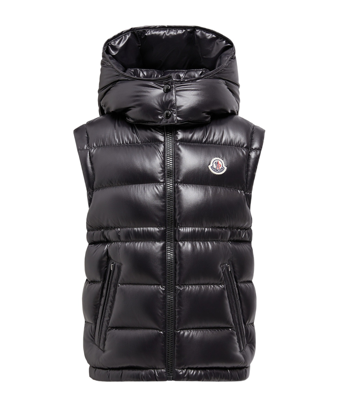 Moncler Doudoune Sans Manches À Capuche Ania In Black
