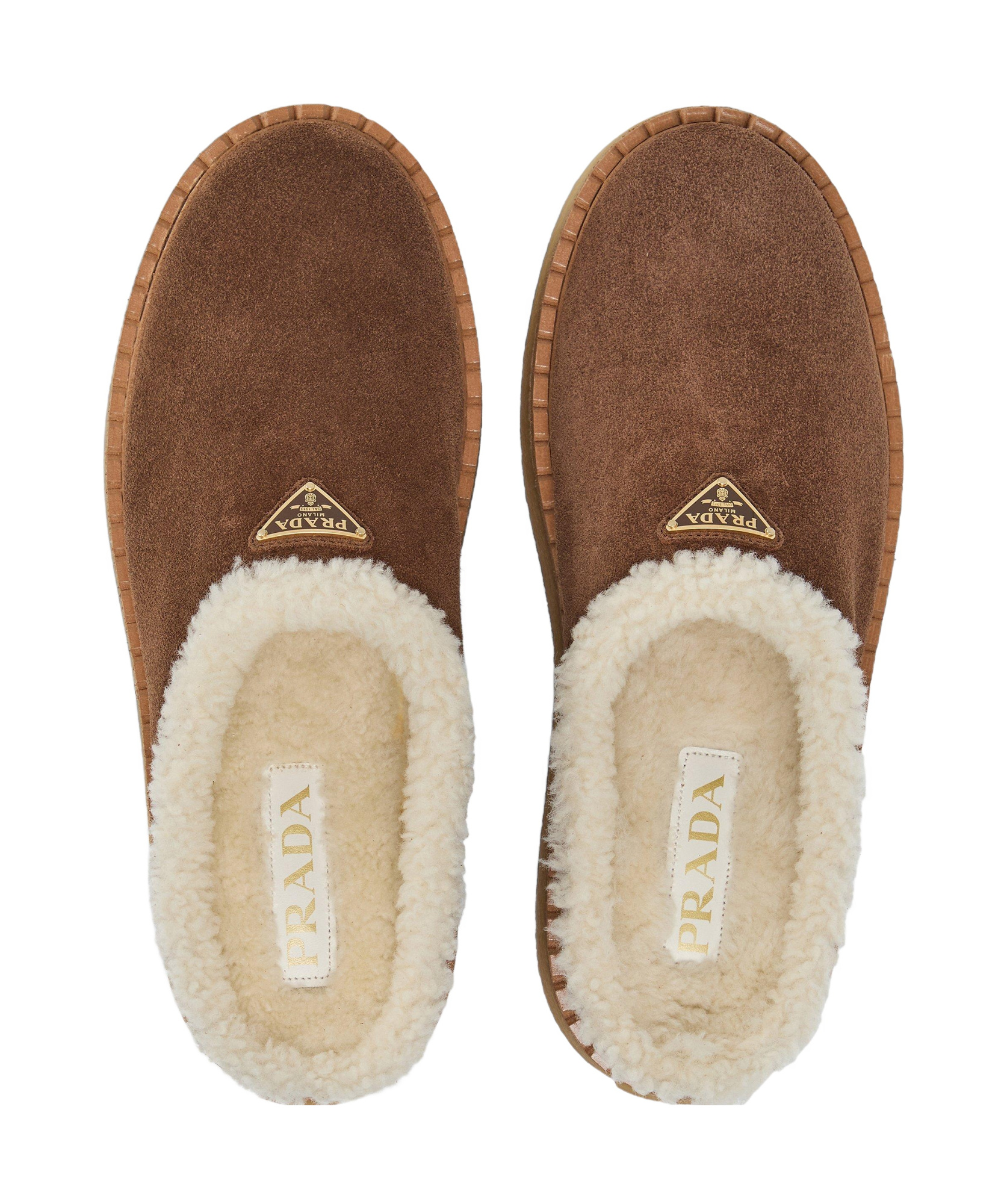 Prada Simple Mules In Nude