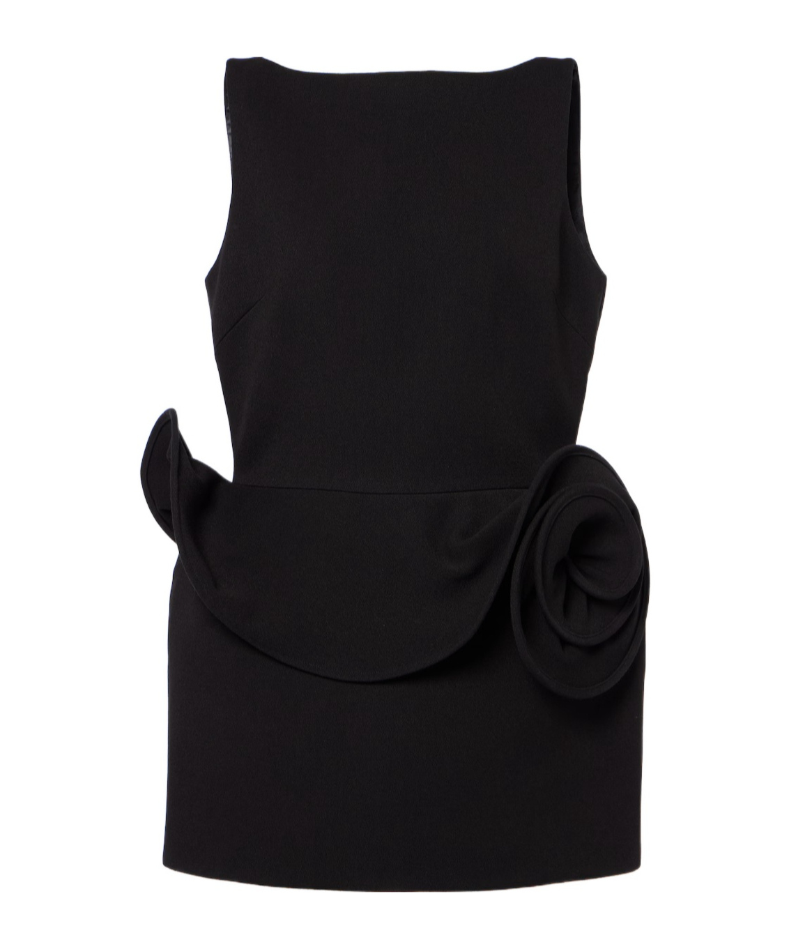 MAGDA BUTRYM FLORAL-APPLIQUE RUFFLED MINIDRESS