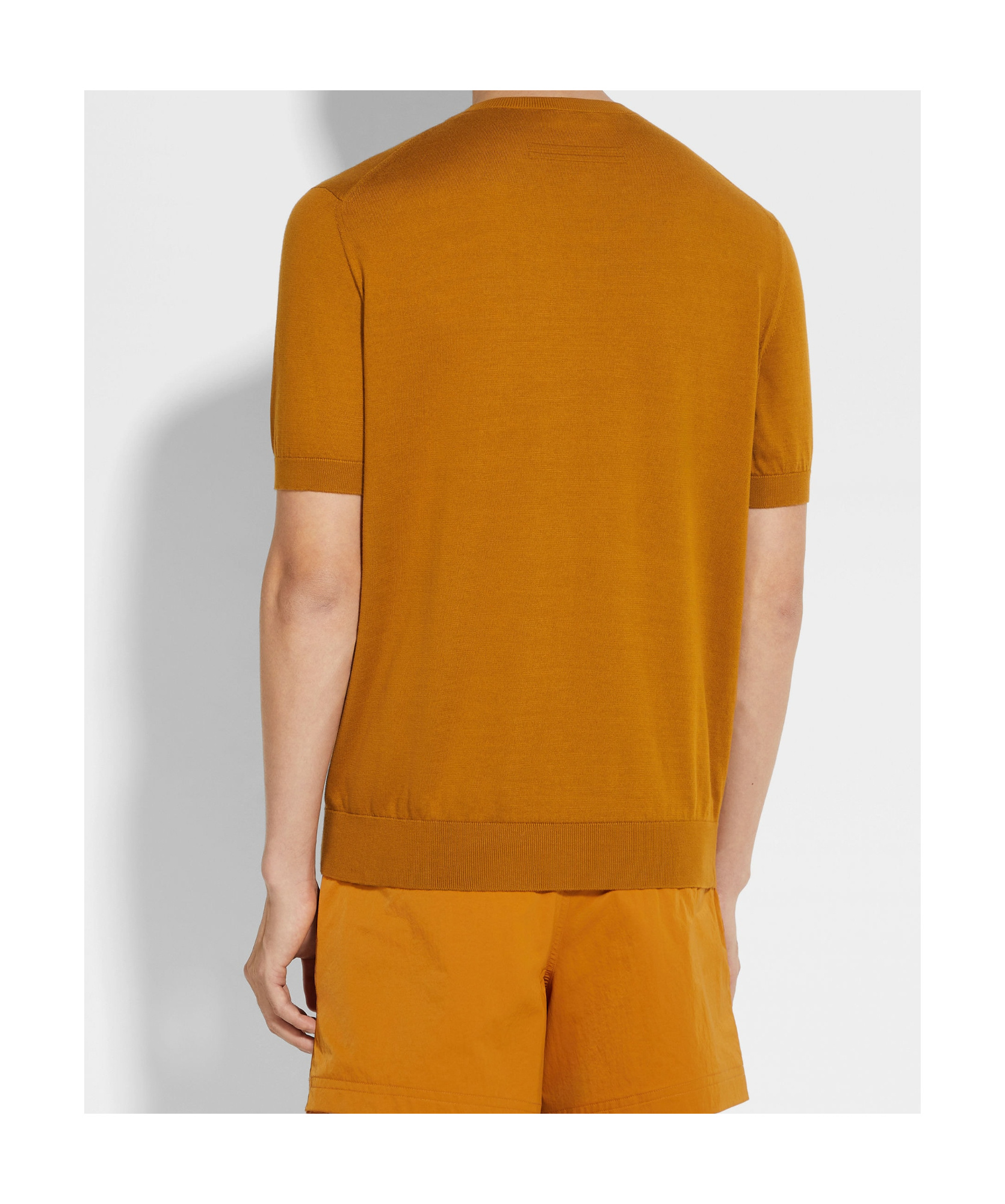 Shop Zegna Cotton T-shirt In Orange