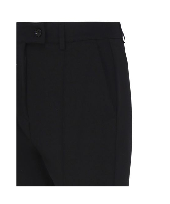 Pinko Slim-cut Cropped Trousers In Black