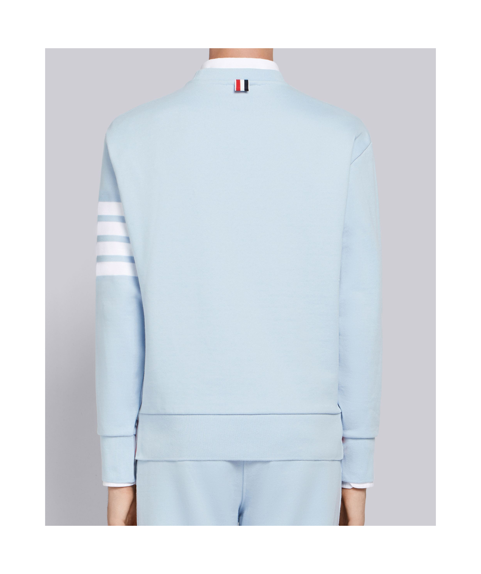 Thom Browne Engineered 4-bar Loopback Sweatshirt In Blue