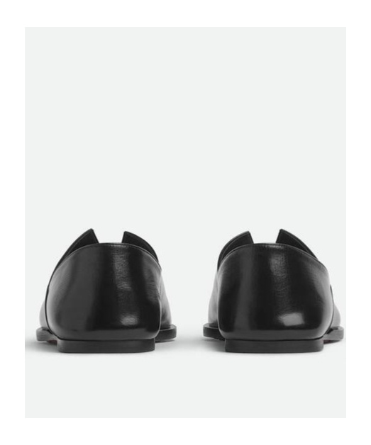 Bottega Veneta Womens Black Cha Cha Closed-back Leather Slipper Eur 37 / 4 Uk In Black