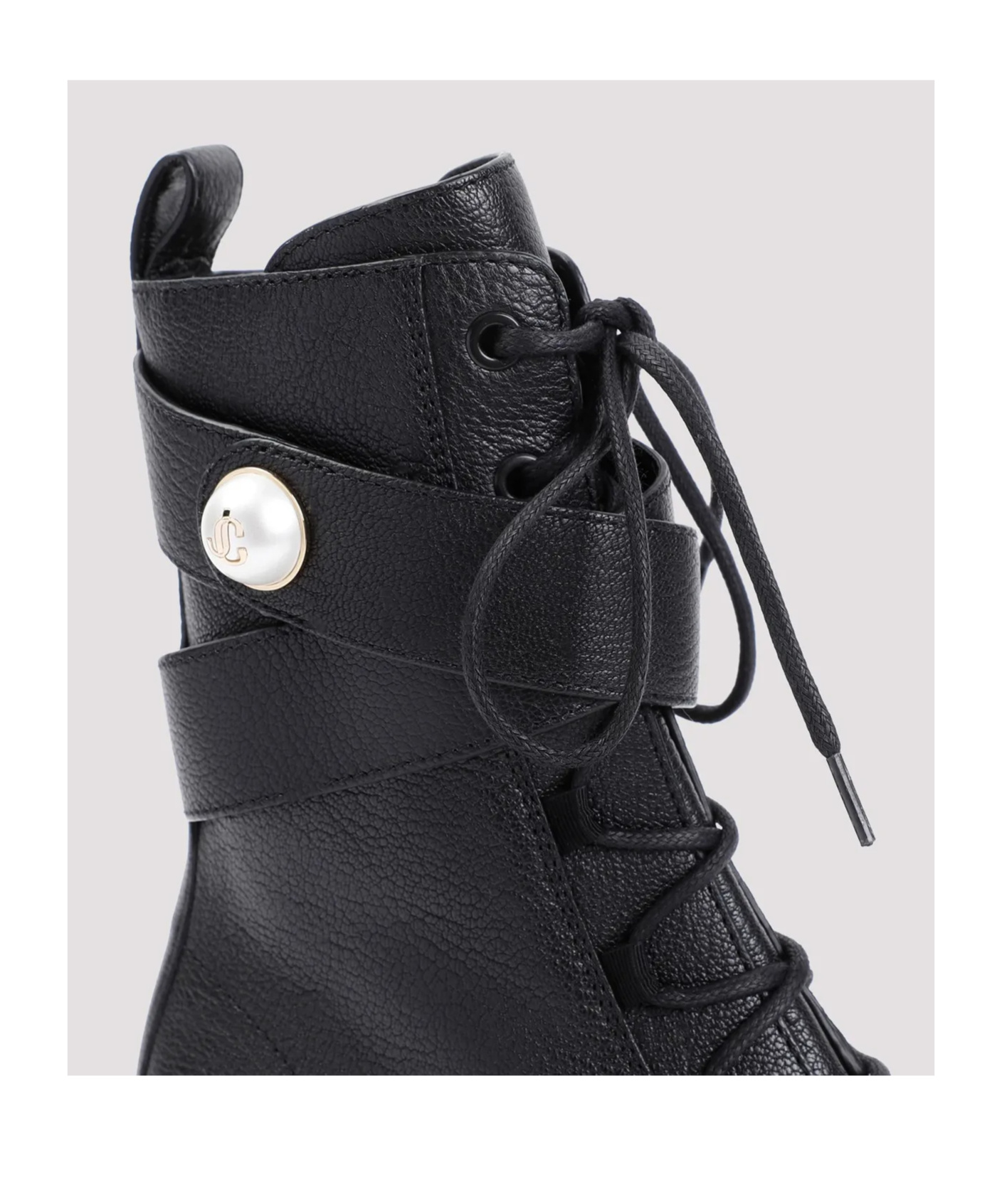 Jimmy Choo Womens Black Noemi 45 Logo-embellished Grained-leather Heeled Ankle Boots In Black