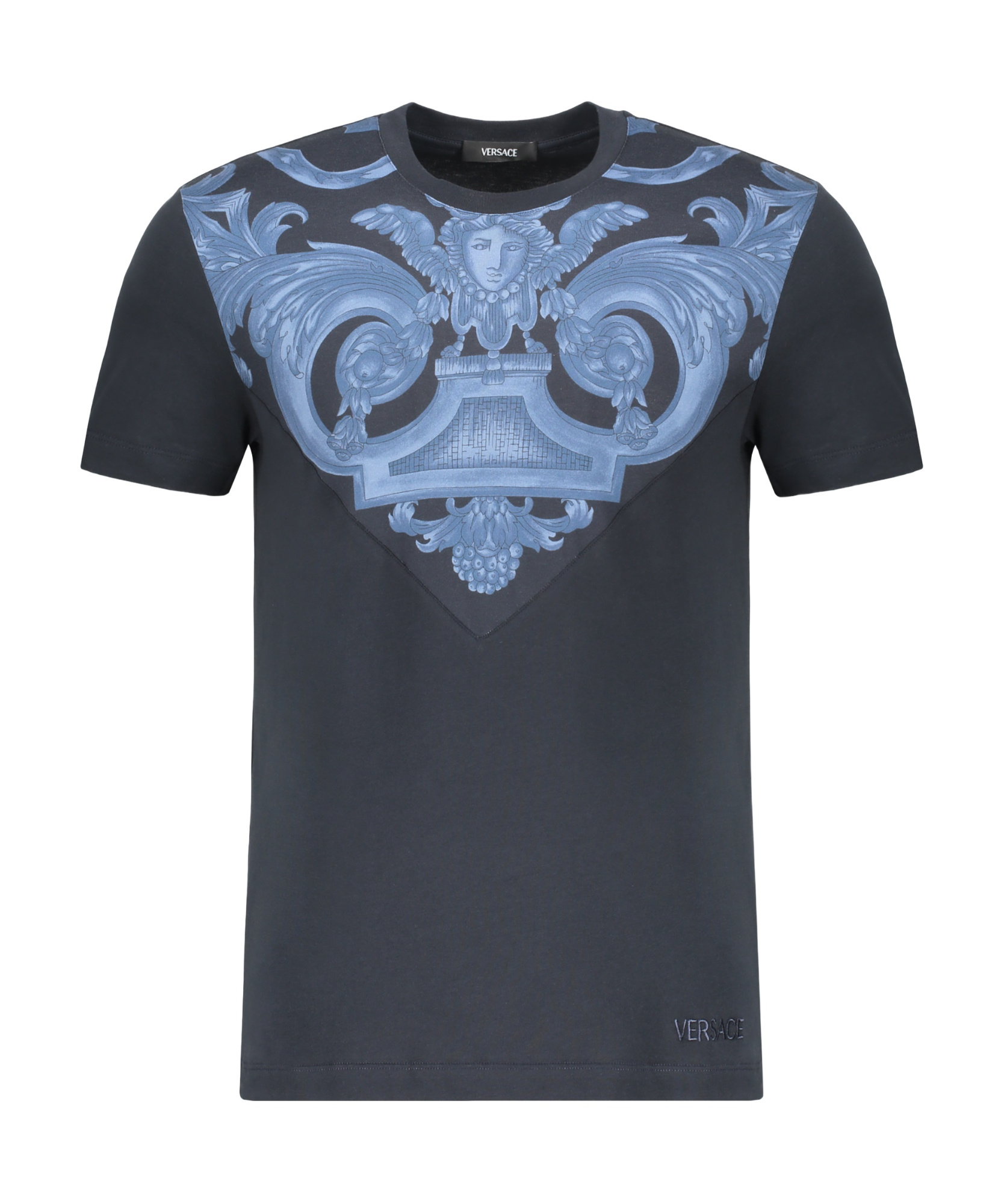 Versace Short-sleeved T-shirt In Black