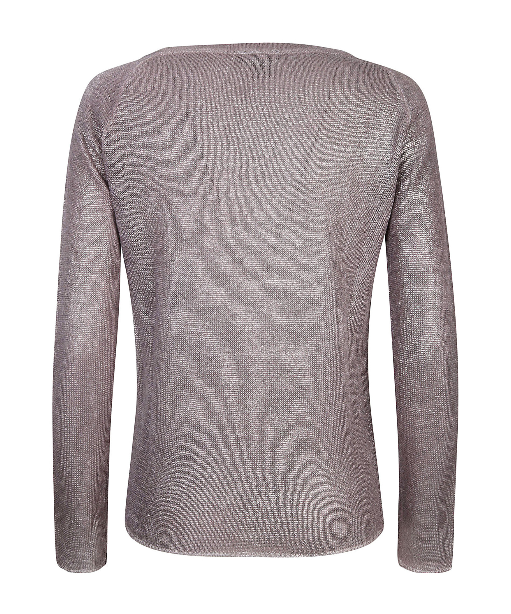 Avant Toi Laminated Linen Jumper In Gray
