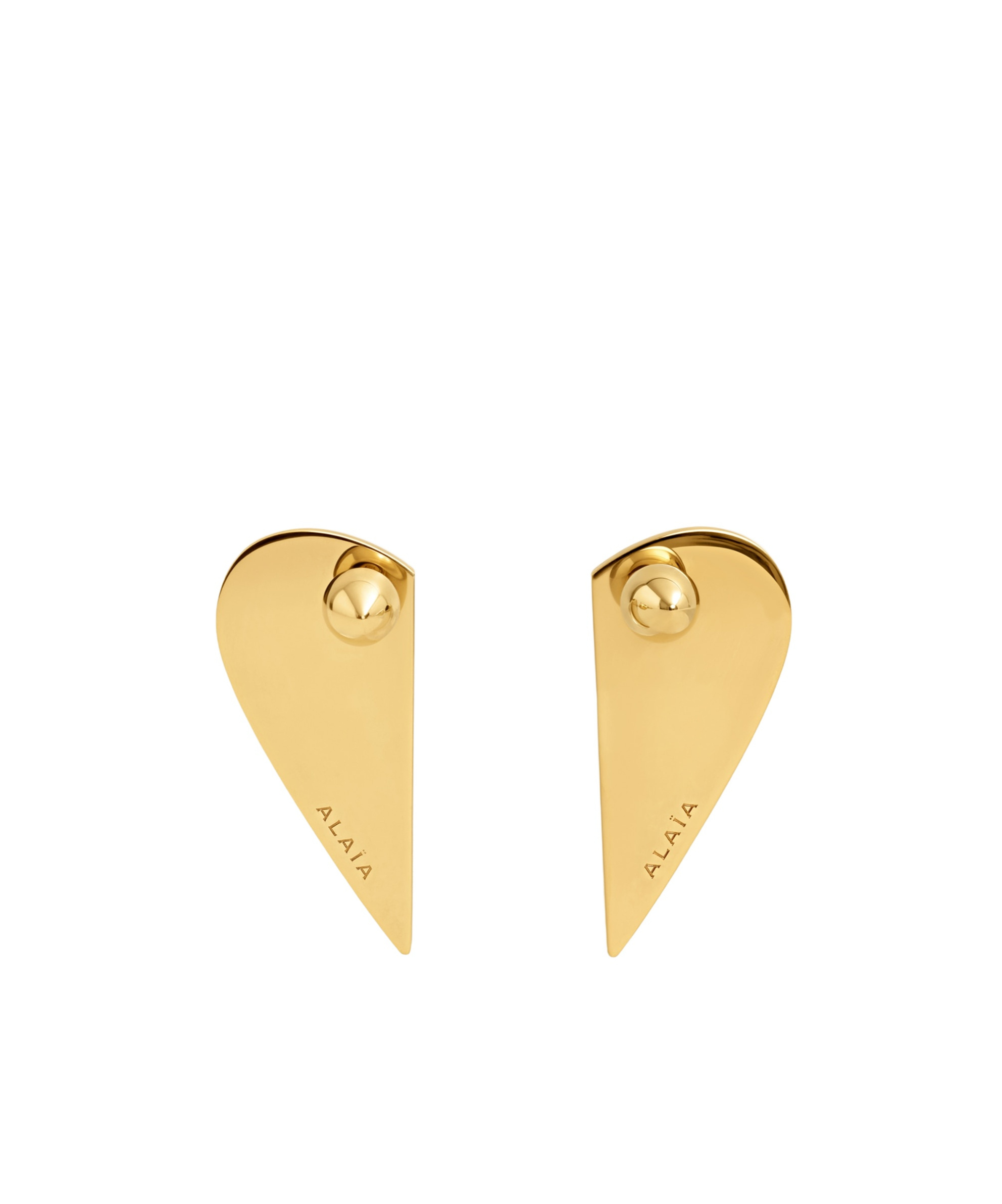 Alaïa Resin-detail Demi Le Coeur Bombe Earrings In White