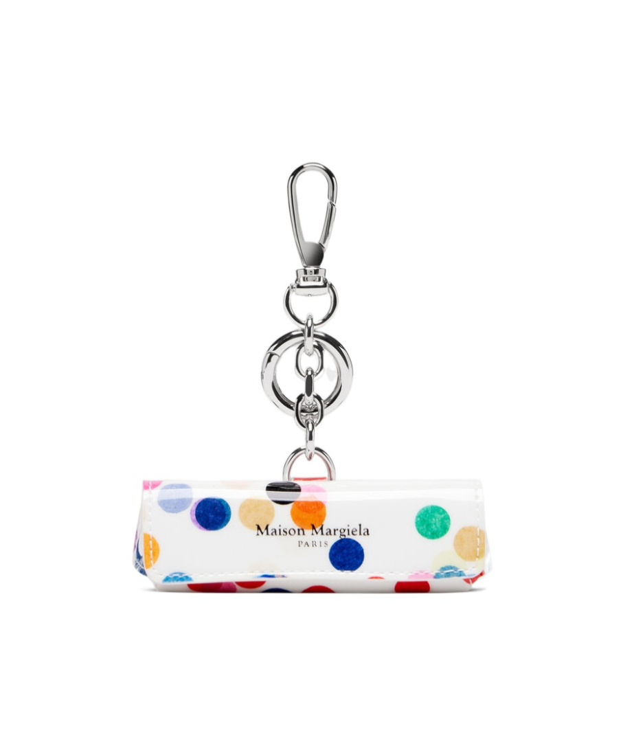 Maison Margiela Printed Lipstick Case Keyring In Multi
