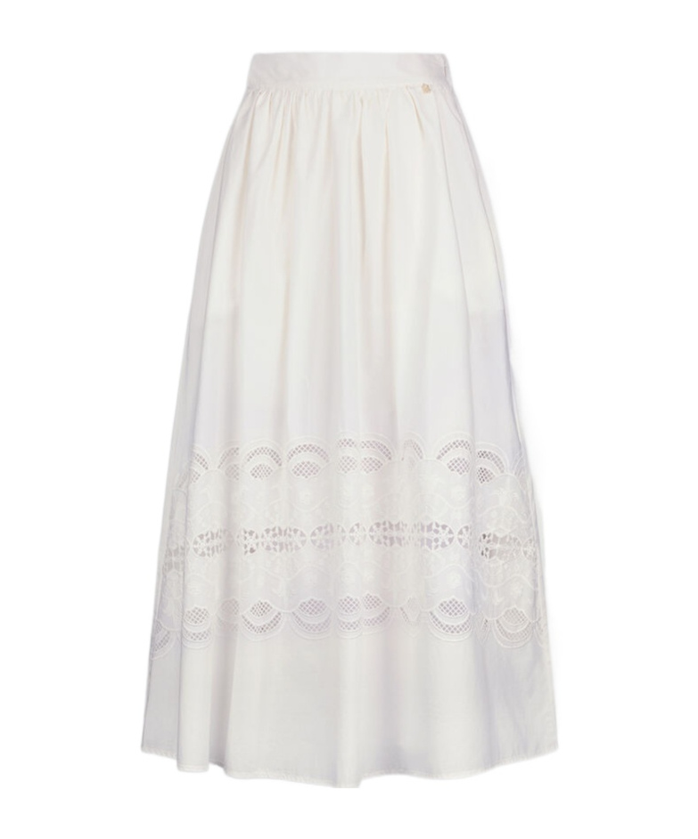Liu •jo Embroidered Midi Skirt