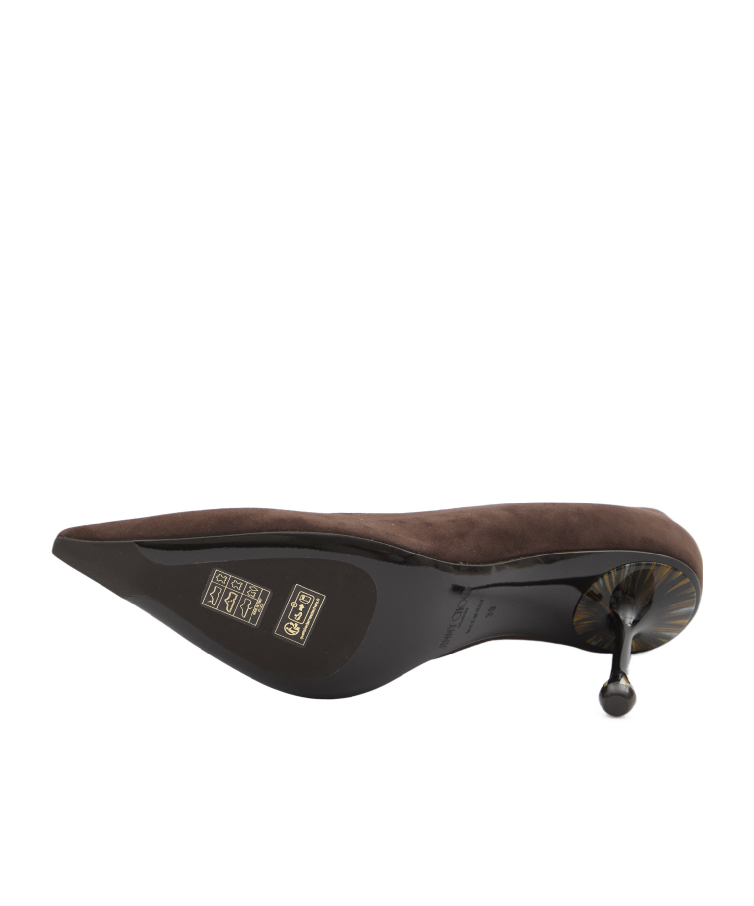 Jimmy Choo Ixia Pointed Toe Suede Pumps In Black