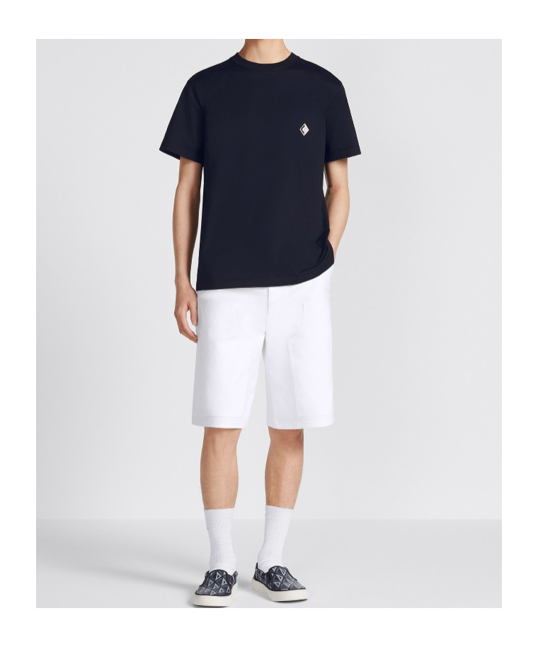 Dior Tailored Shorts With Pockets And Belt Loops In White