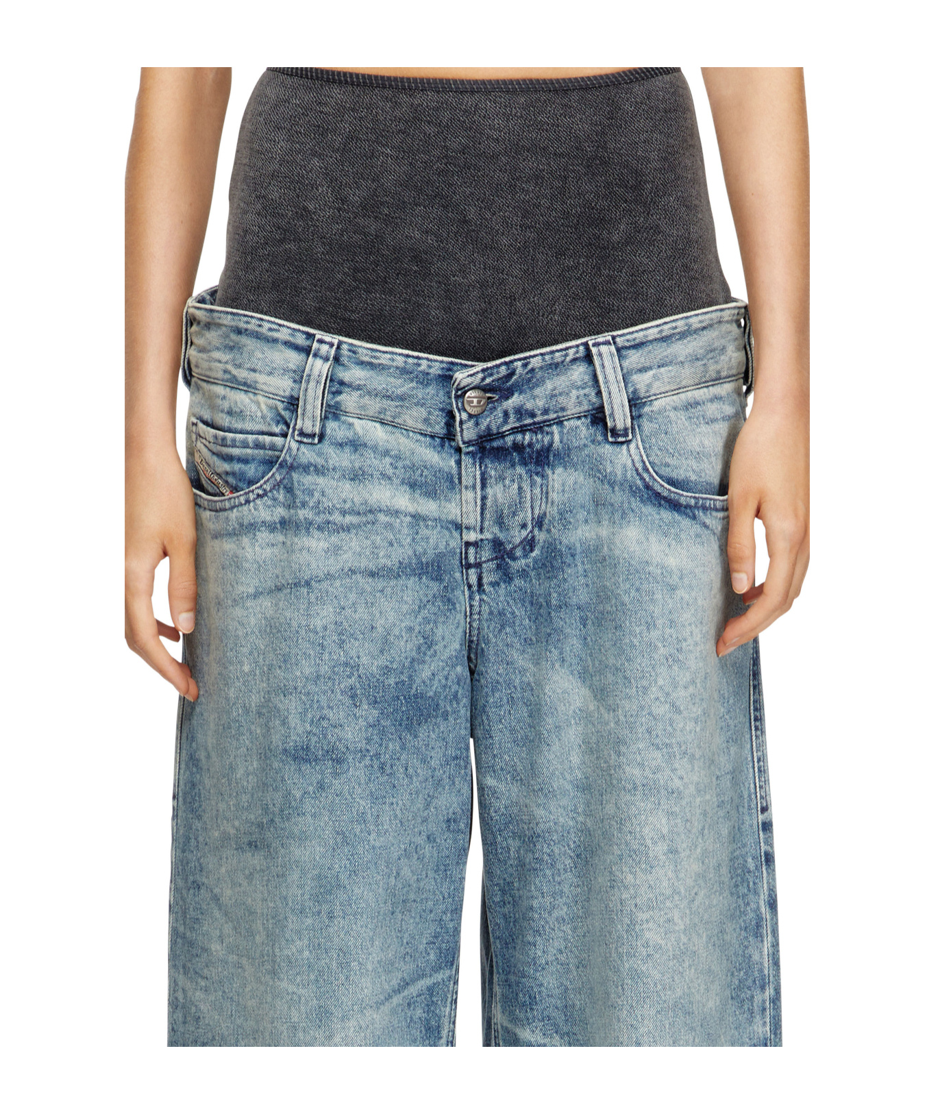 Diesel Acid-wash Jeans In Blue