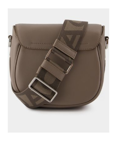 Shop Marc Jacobs The Covered J Marc Saddle Bag In Brown