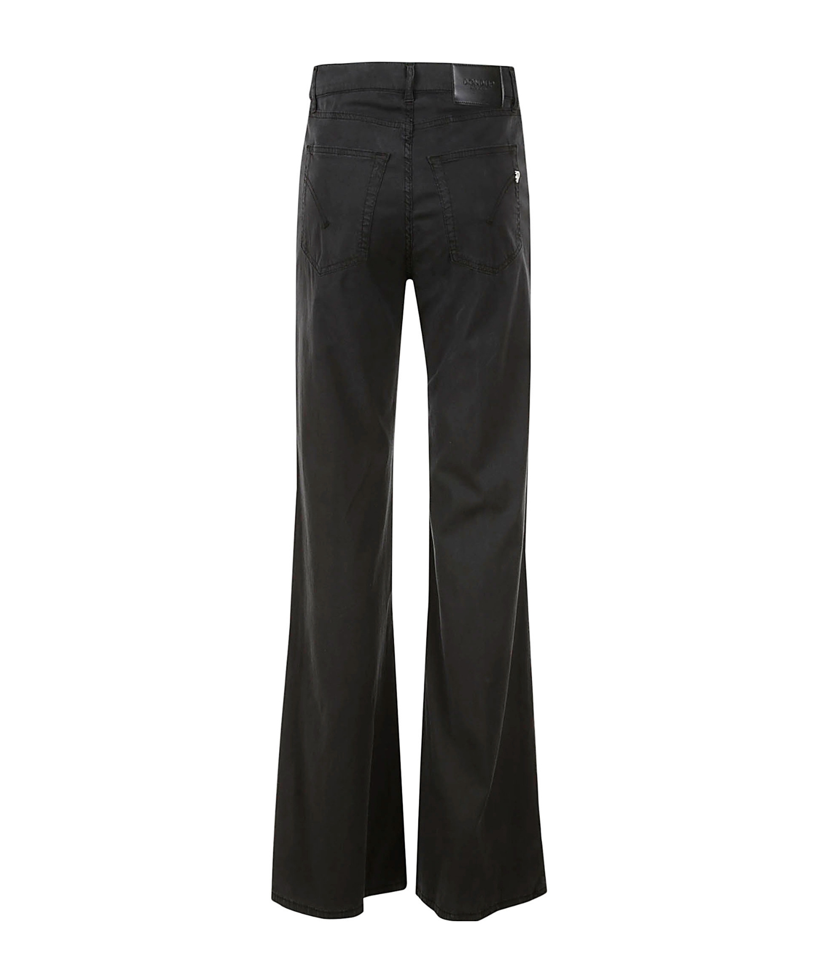 Dondup Wide-leg Palazzo Jeans Belt Loops In Black