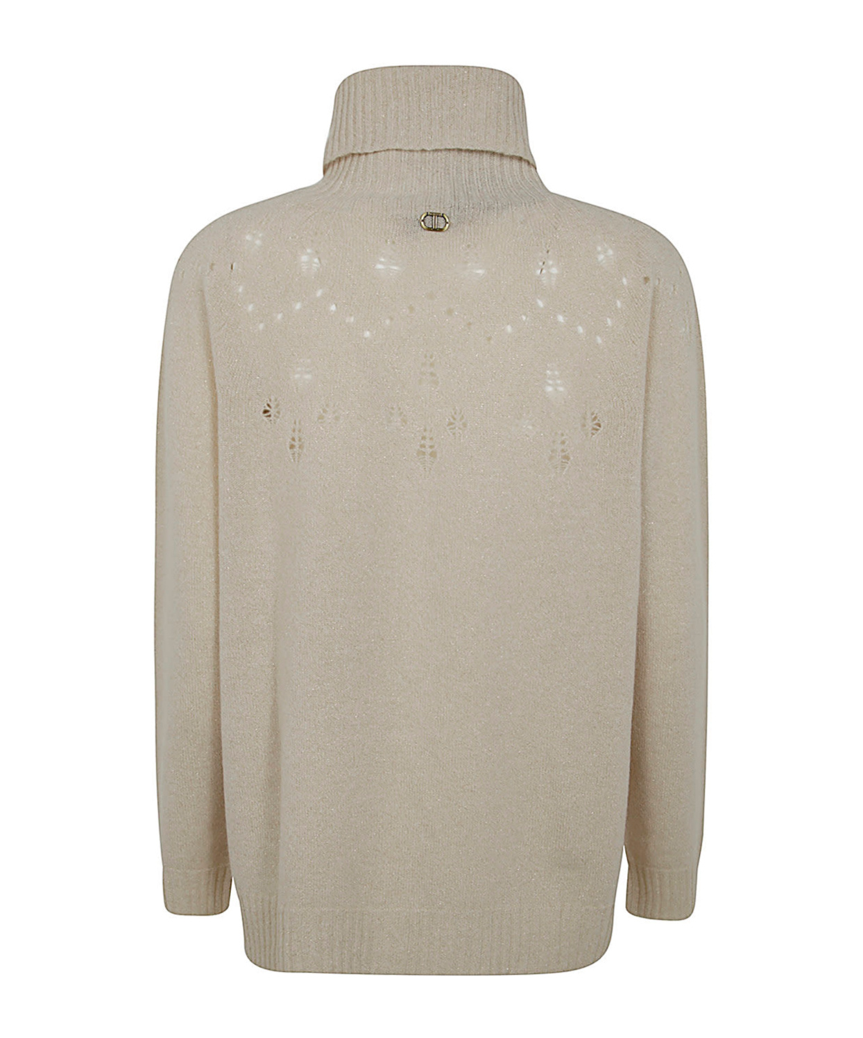 Twinset Turtleneck Sweater In Nude