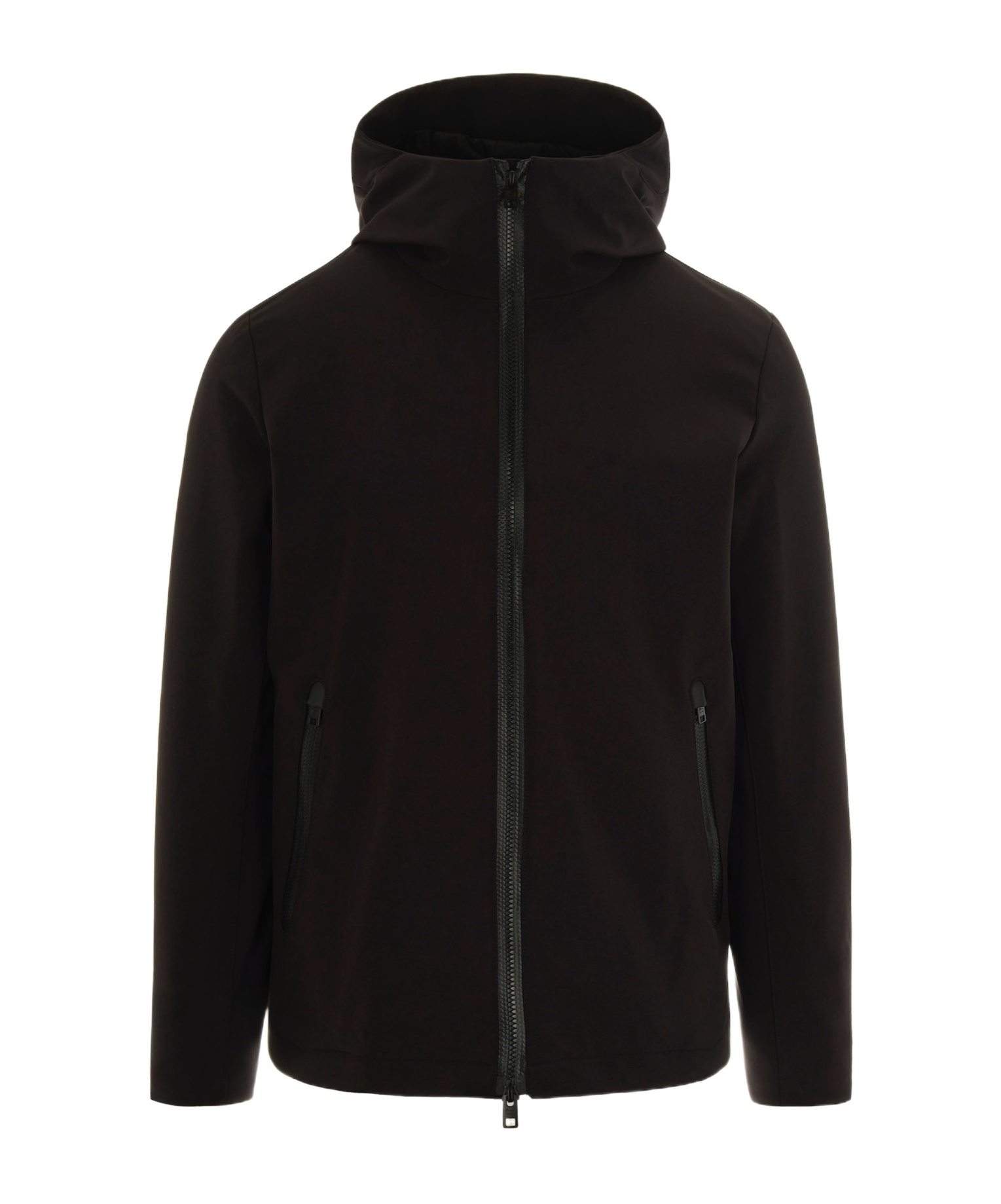 Woolrich Giubbino Soft Shell Pacific Nero In Black