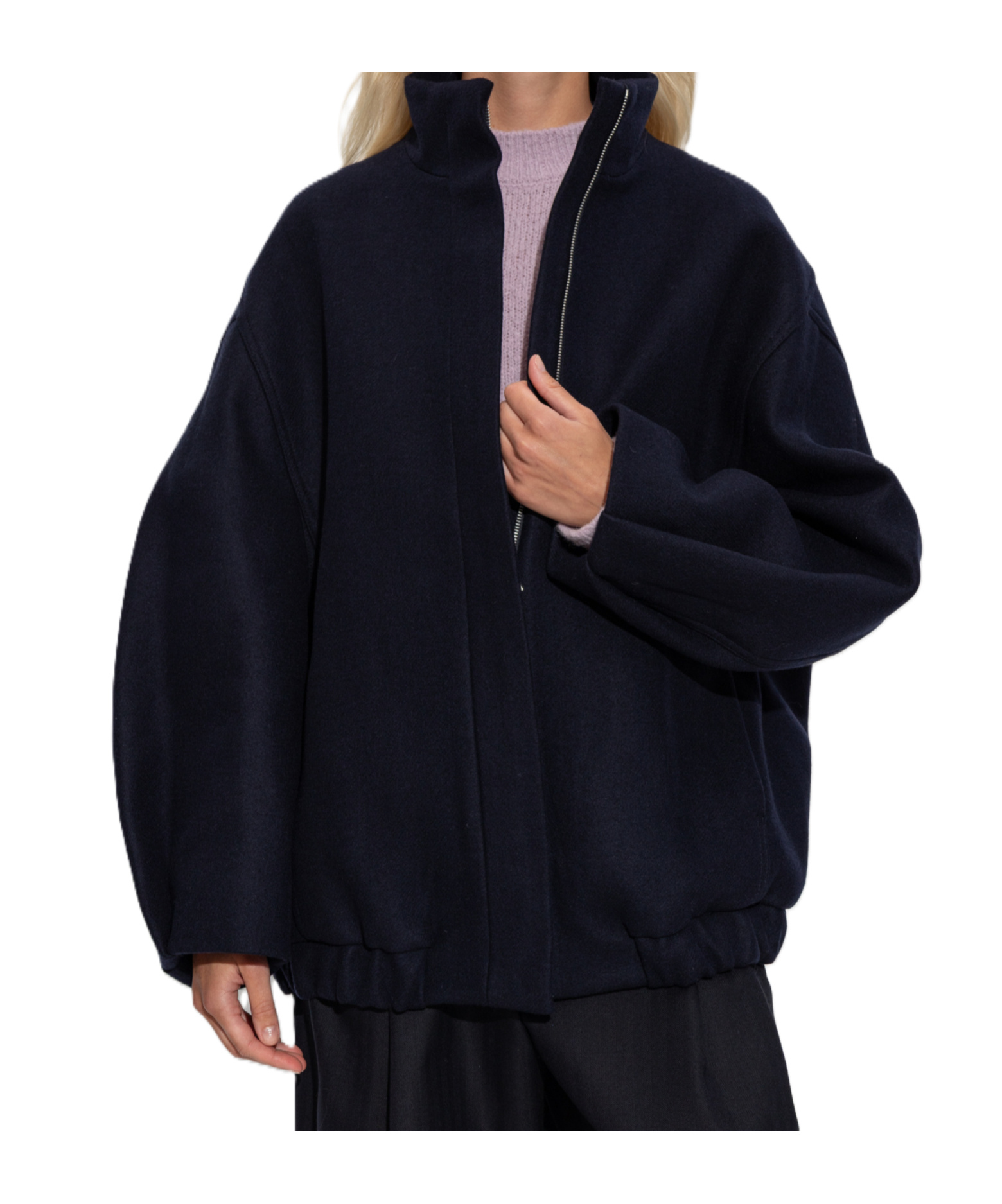 Dries Van Noten Long Sleeve Casual Jacket In Blue