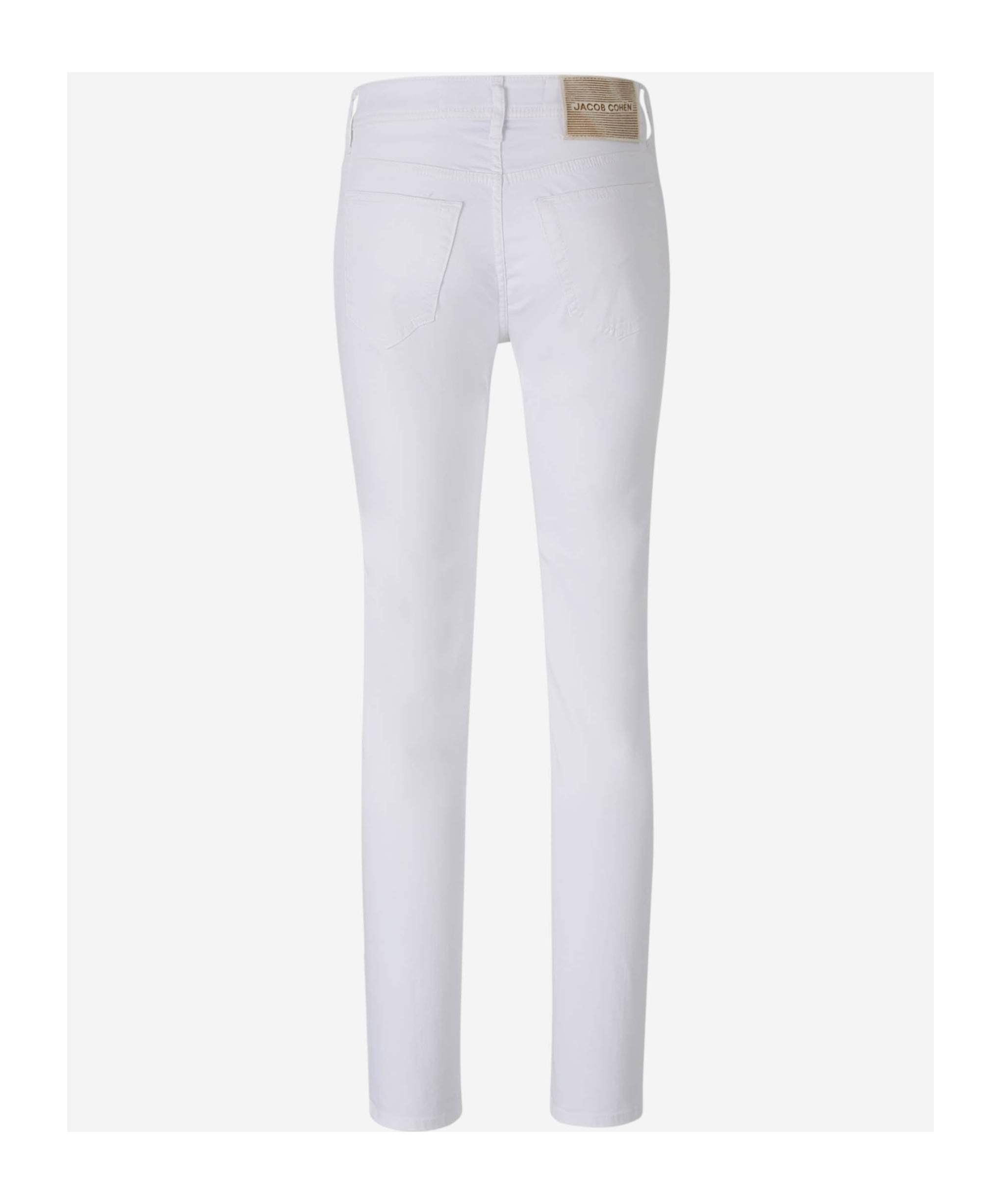 Shop Jacob Cohen Tonal Skinny Jeans In White