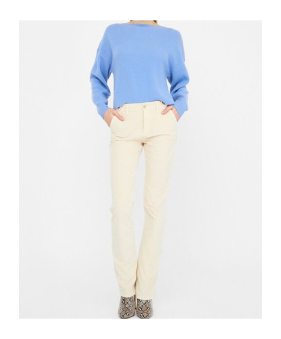 Liu •jo Liu Jo Velvet Bootcut Trousers In Neutral