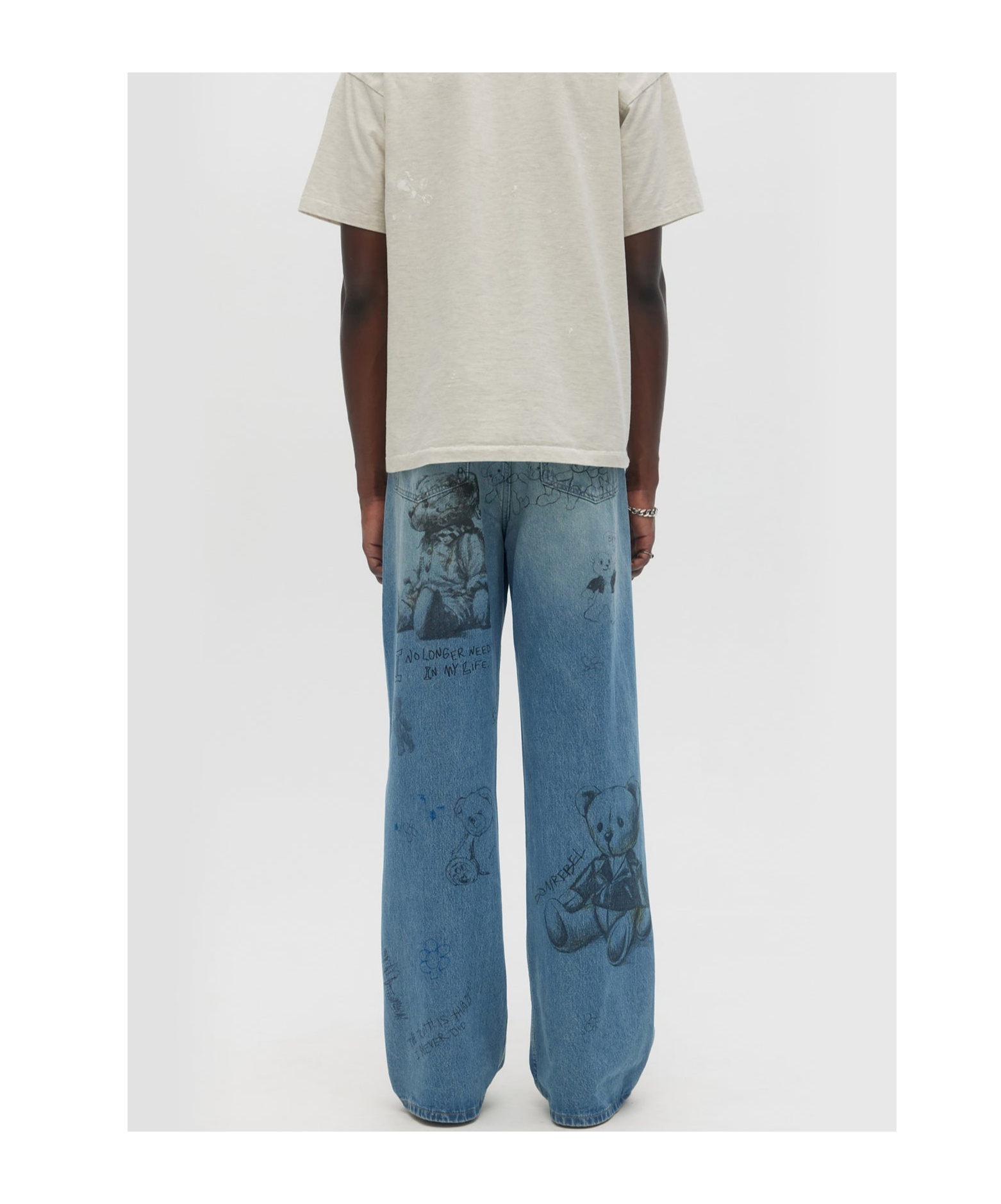 Domrebel Belt-loop Jeans In Blue