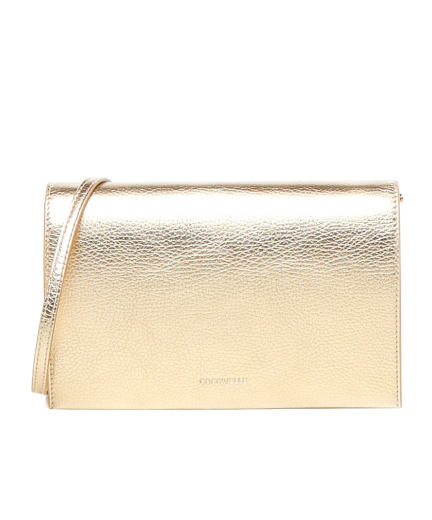 Shop Coccinelle Dandy Clutch Bag In Nude