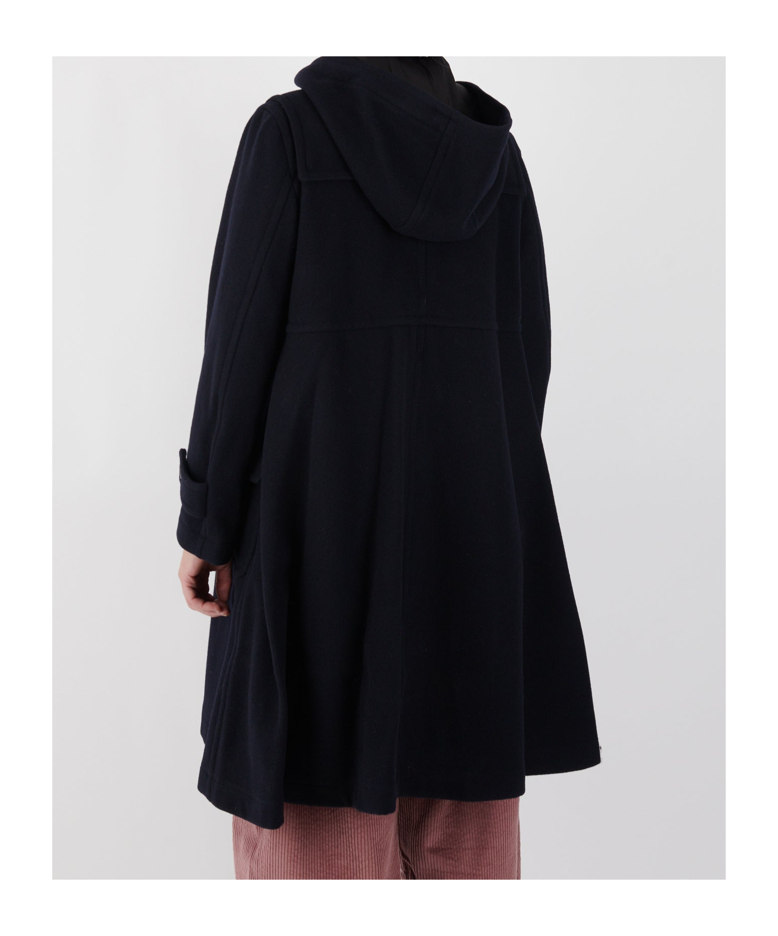Comme Des Garçons Long-sleeved Coat In Black