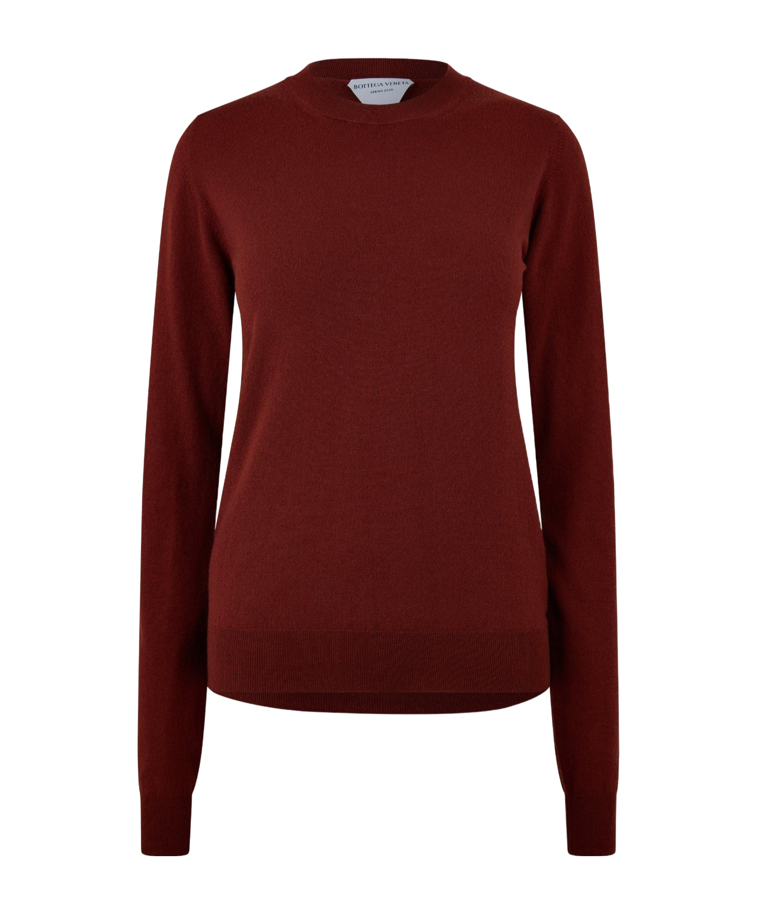 Bottega Veneta Simple Knitted Sweater In Brown