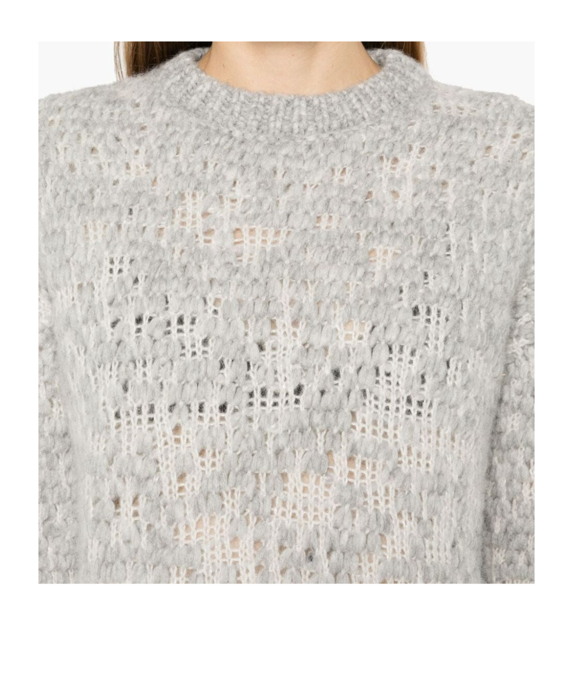 Peserico Patterned-jacquard Lurex-detail Sweater In White