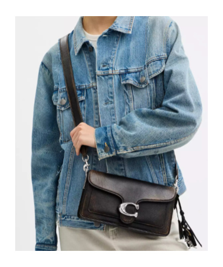 Coach Tabby Shoulder Bag 26 In Loved Leather In Multi