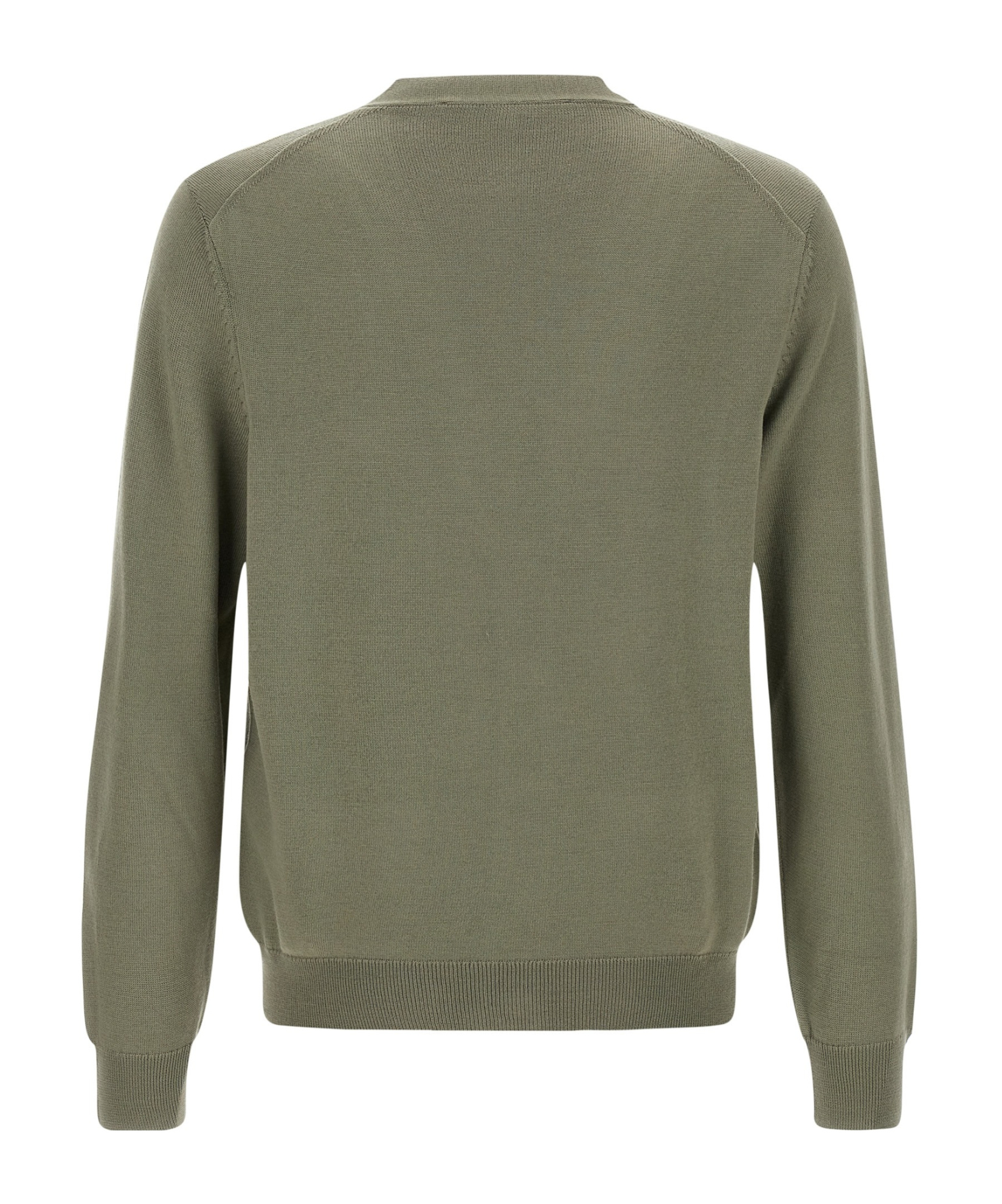 Maison Kitsuné Fox-head Patch Pocket Cardigan In Green