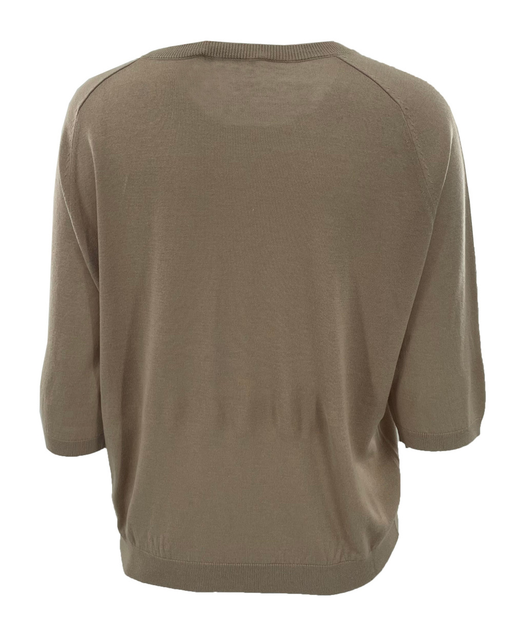 Max Mara Round Neck Sweater In Brown
