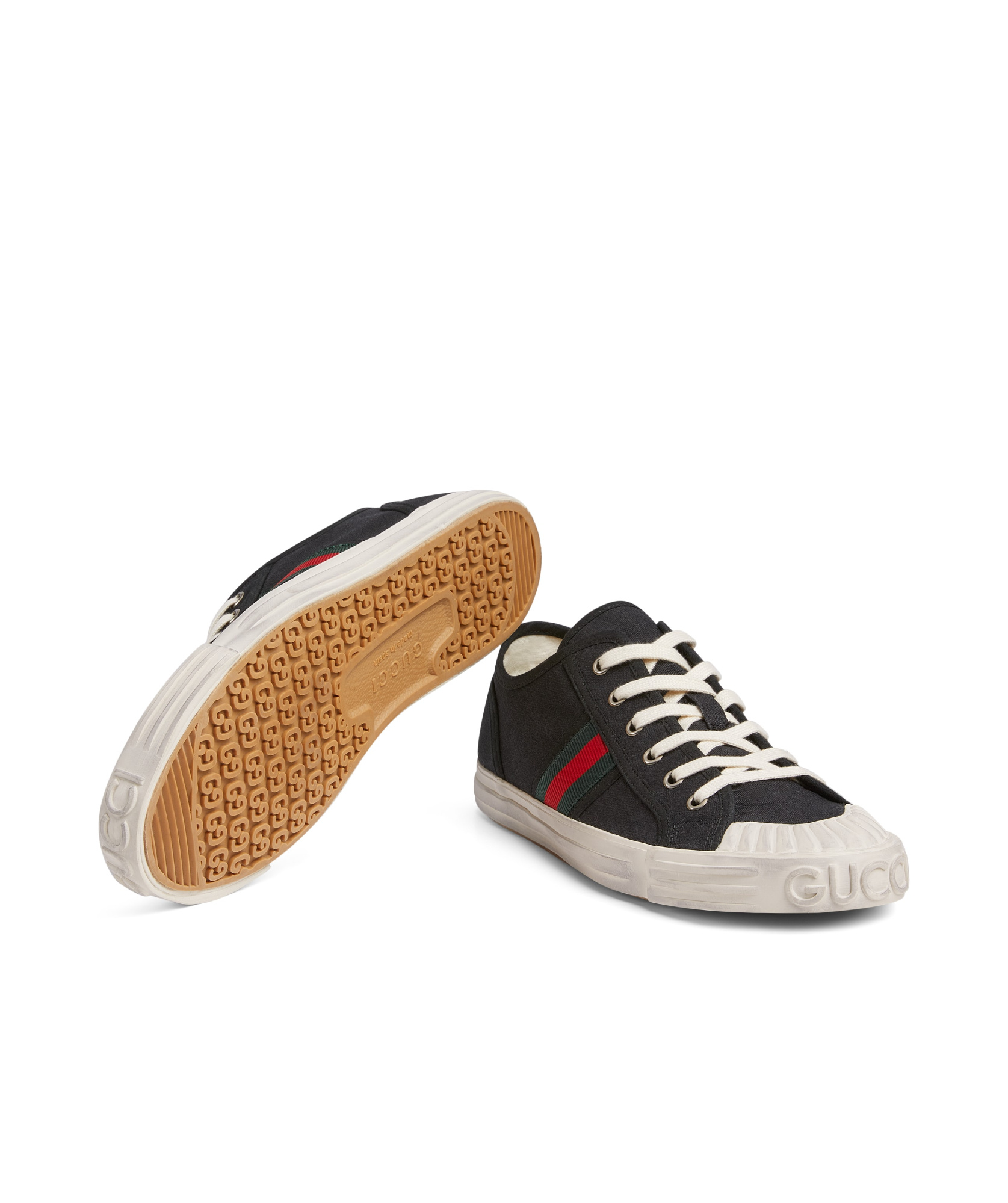 Gucci Herren-sneaker Mit Web In Multicolor