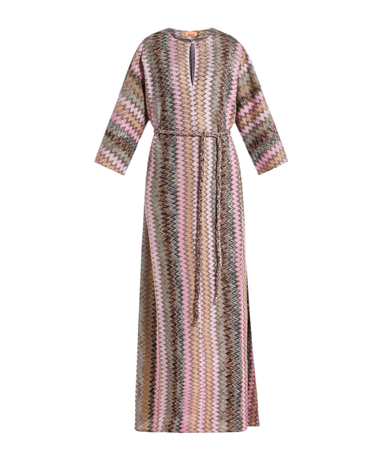 Missoni Zig-zag All-over Pattern Dress In Nude