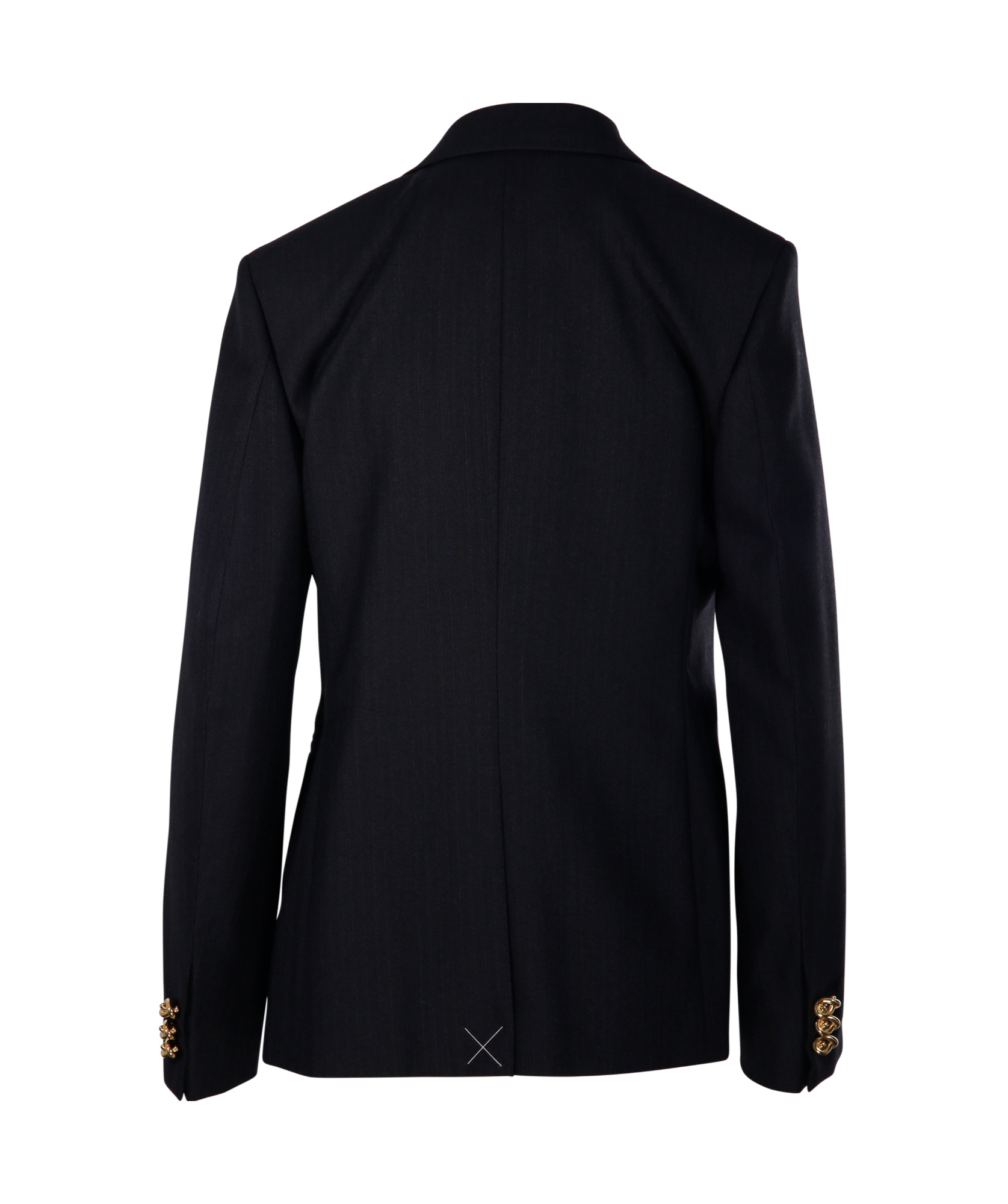 Bottega Veneta Striped Wool Jacket In Black