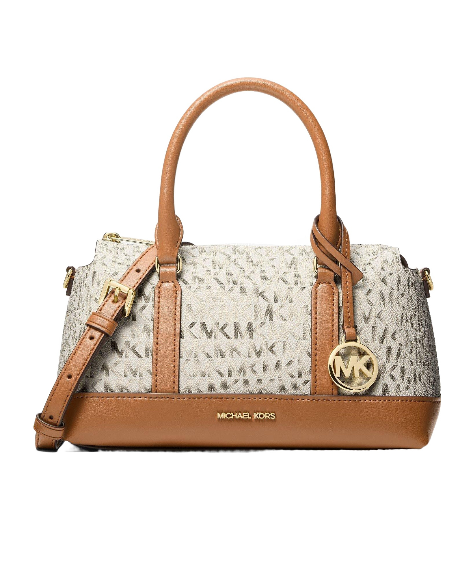 Michael Michael Kors Color Block Satchel Bag In Nude