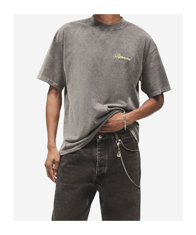 Represent Logo Printed T-shirt In Burgundy