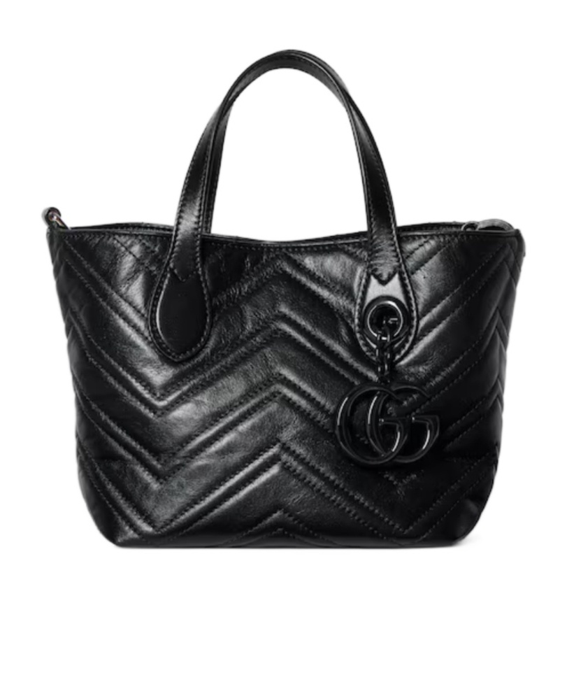 Gucci Gg Marmont Small Tote Bag In Black