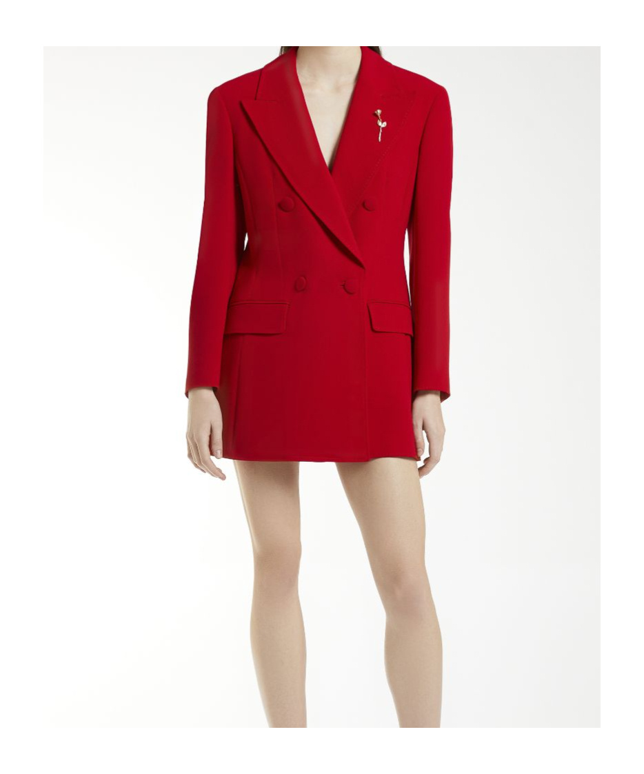 Marella Codesign Waisted Blazer In Red